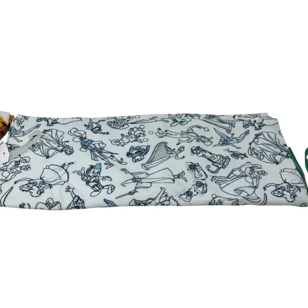 Disney Parks Ink & Paint Towel Set Sorcerer Mickey Art Peter Dumbo Cinderella‎